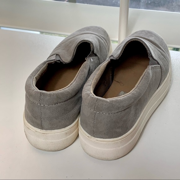 BRASH grey faux suede slip ons - Picture 6 of 7